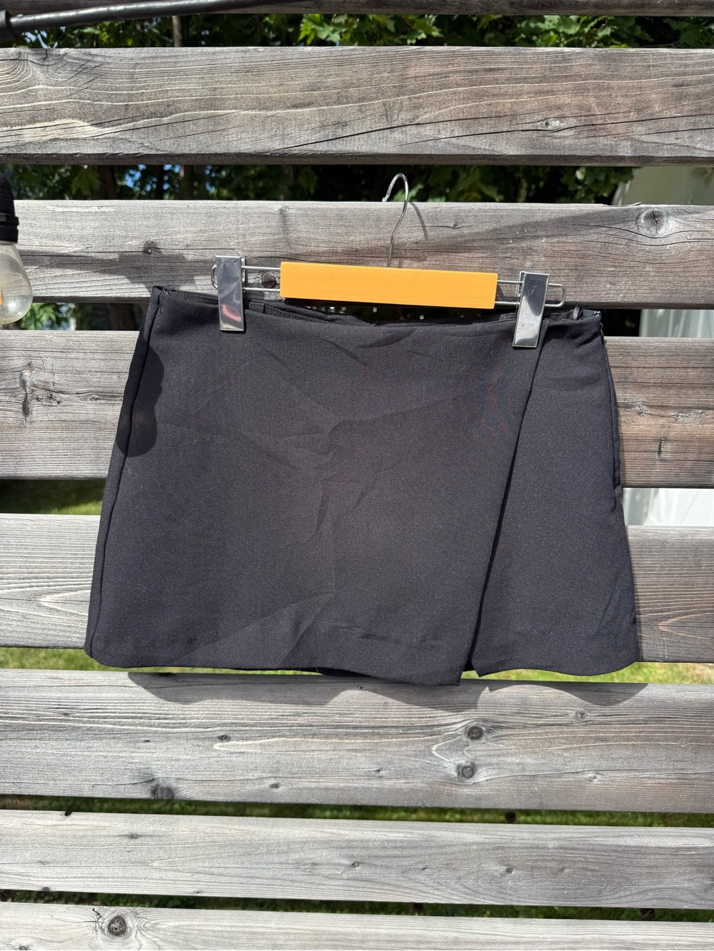 Black Zara Women's Mini Skort - Sleek Everyday Style